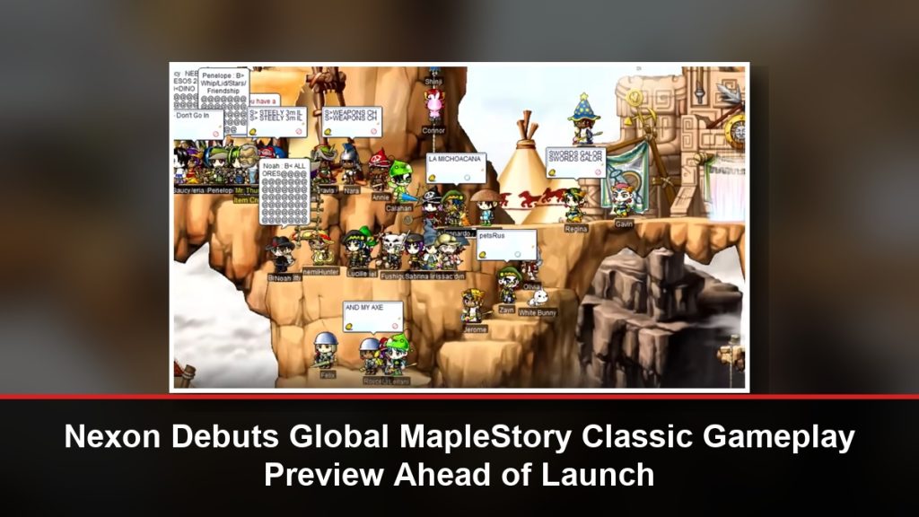 Nexon Debuts Global MapleStory Classic Gameplay Preview Ahead of Launch