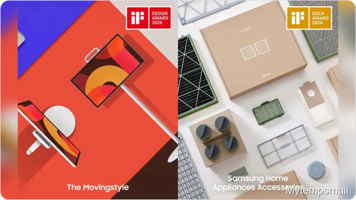 Samsung Sweeps Red Dot 2026: All 16 Entries Win, Including Two Best of the Best